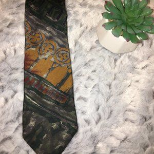 jeSuis silk tie. abstract design silk